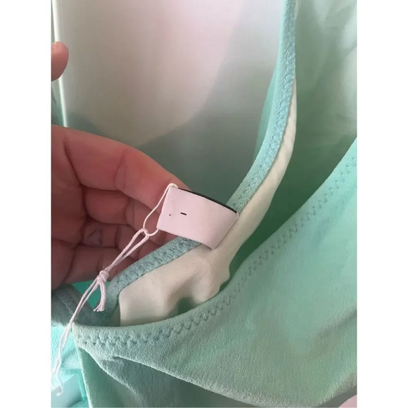 Lisa Marie Fernandez NWT SWIMSUIT the dree louise maillot seafoam crepe size xs - Picture 8 of 10